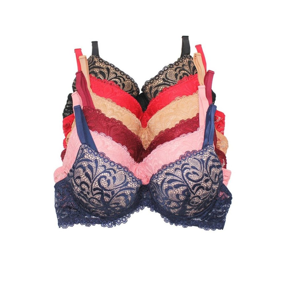 3 SOFT LACE PADDED PUSH UP‎ BRA EVERY DAY SEXY LIFT